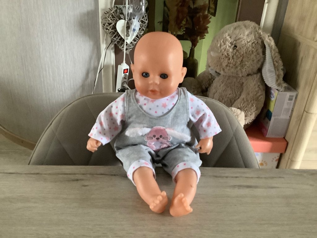 Baby speelpop (38 cm), Ophalen of Verzenden, Gebruikt, Babypop