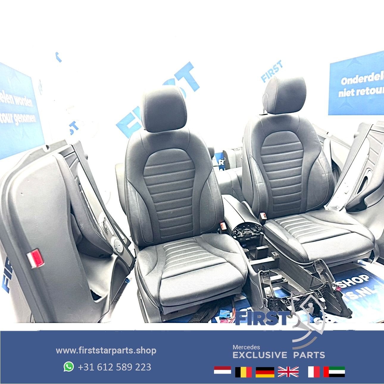 W253 GLC AMG STOELEN GLC43 GLC63 COMPLEET INTERIEUR ZWART LE, Auto-onderdelen, Gebruikt, -, Ophalen of Verzenden, -