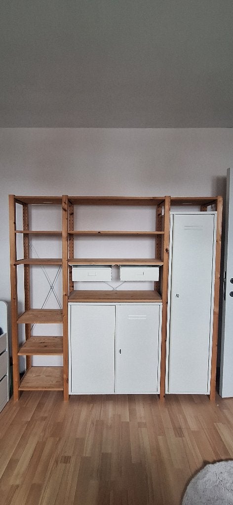 IVAR stellingkast (IKEA), Pin, 150 à 200 cm, Scandinavisch, Utilisé