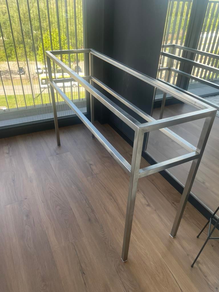 Metalen tafel, Ophalen, Gebruikt, Rechthoekig