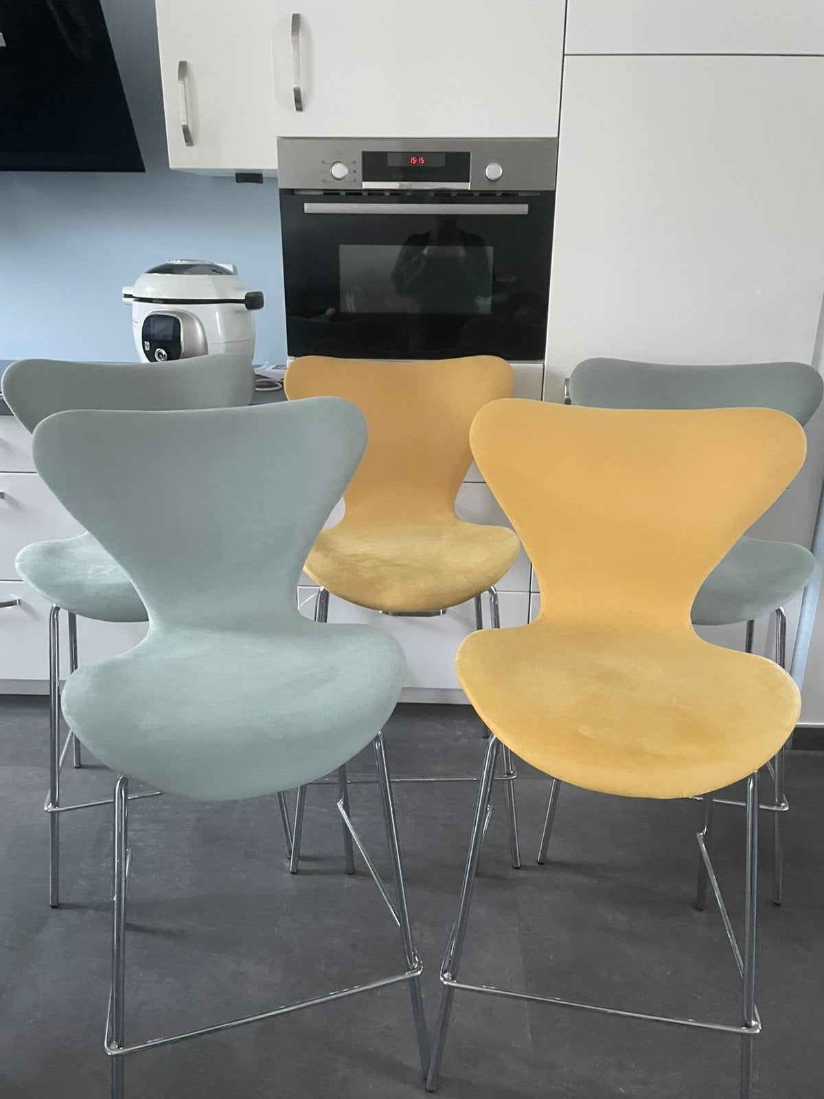 Lot de 6 chaises hautes, Maison & Meubles, Autres couleurs, Enlèvement, Papillon, Tissus