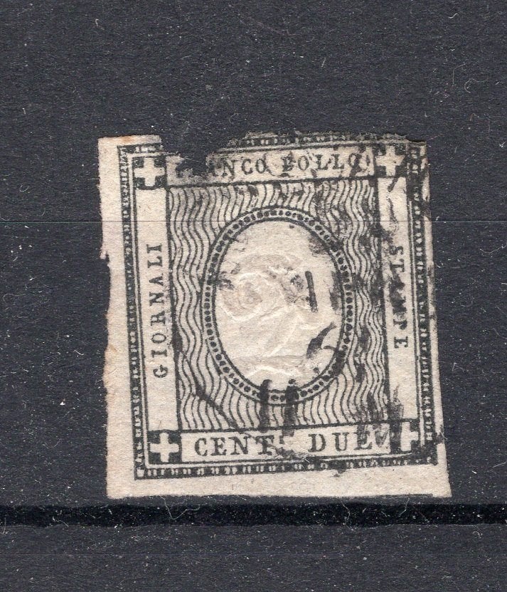 ITALIE-SARDAIGNE Année 17 estampillée 1861, Envoi, Affranchi