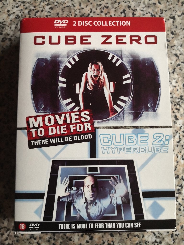 2 disc dvd box cube zero - cube 2 hypercube, Enlèvement ou Envoi, Néerlandais, Néerlandais