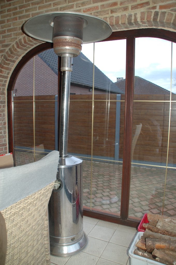 staande terrasverwarmer in inox, mooie staat !, Ophalen, Gas