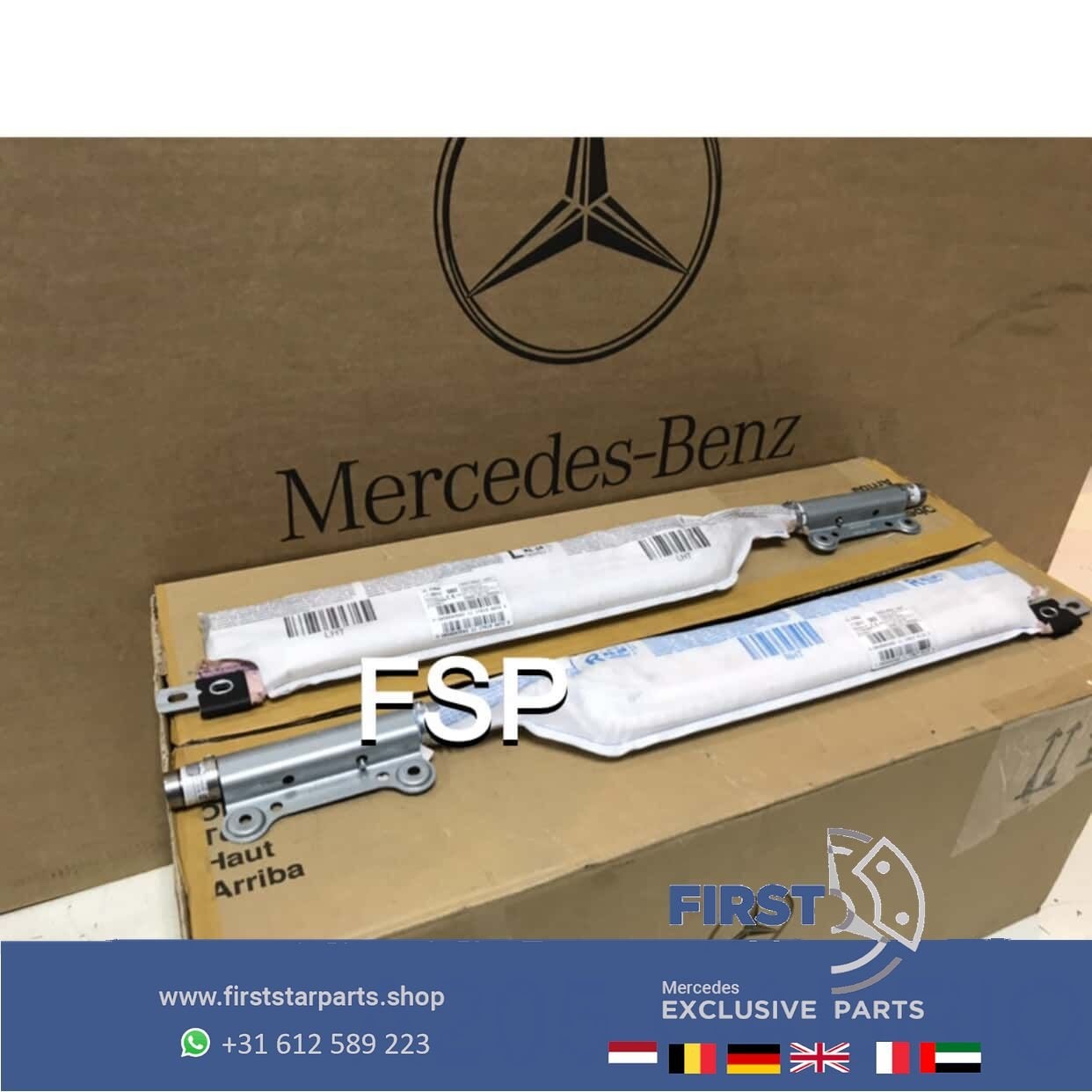 A205 W205 portier airbag Mercedes C Klasse 2014-2020 LINKS /, Gebruikt, -, Ophalen of Verzenden, -