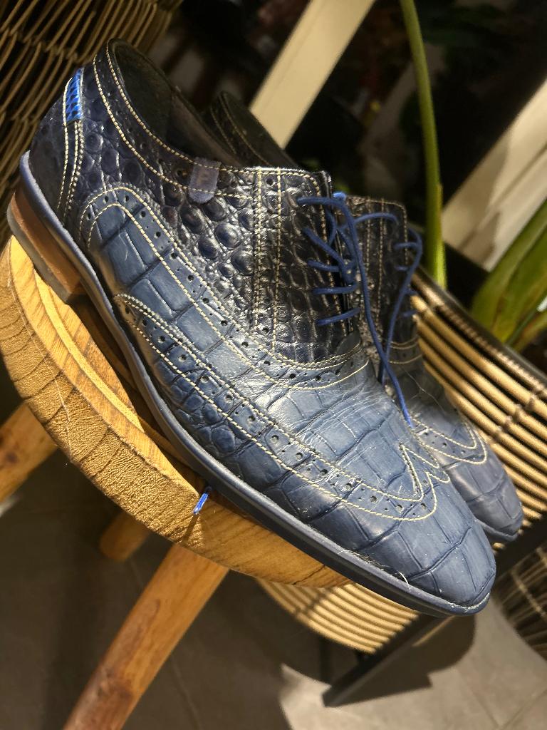 Floris van bommet schoenen, Kleding | Heren, Schoenen, Blauw, Floris van Bommel, Ophalen of Verzenden, Zo goed als nieuw