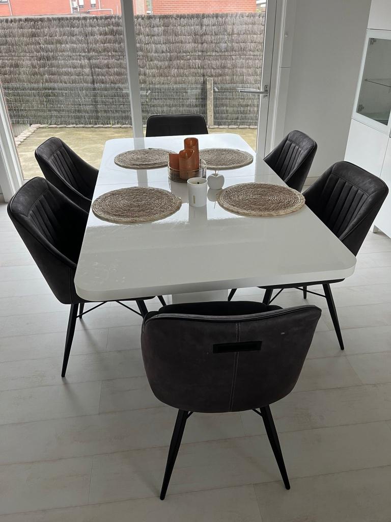 Eetkamer, Huis en Inrichting, Ophalen, Zo goed als nieuw, Vijf personen of meer, Rechthoekig
