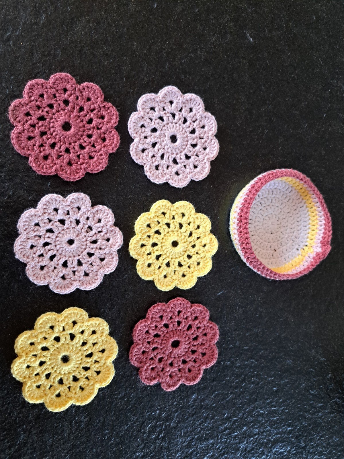 set van onderzetters, Enlèvement ou Envoi, Sous-verre, Neuf, Fait à la main