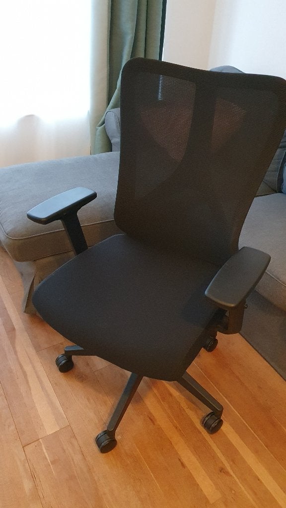 bureaustoel - ergonomisch, Ophalen, Zwart, Zo goed als nieuw, Bureaustoel