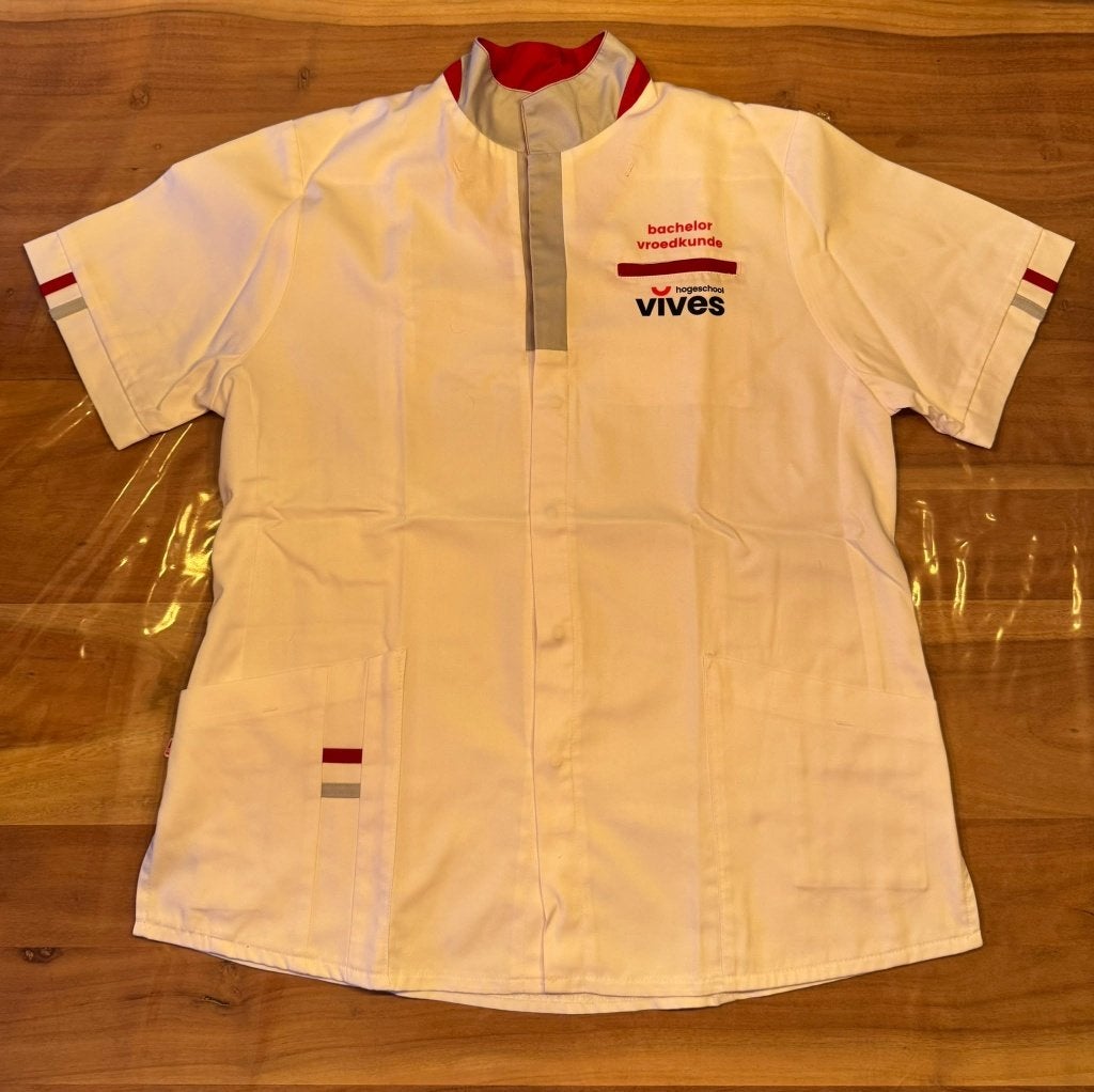 3 bovenstukken uniform/stagepak vroedkunde VIVES, Enlèvement ou Envoi, Comme neuf