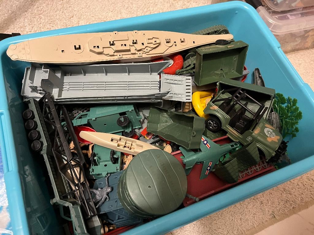 Plastiek speelgoed leger, groot aantal, Ophalen