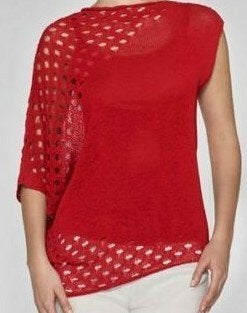 Pull ample Sarah Pacini comme neuf, Sarah Pacini, Enlèvement ou Envoi, Comme neuf, Rouge