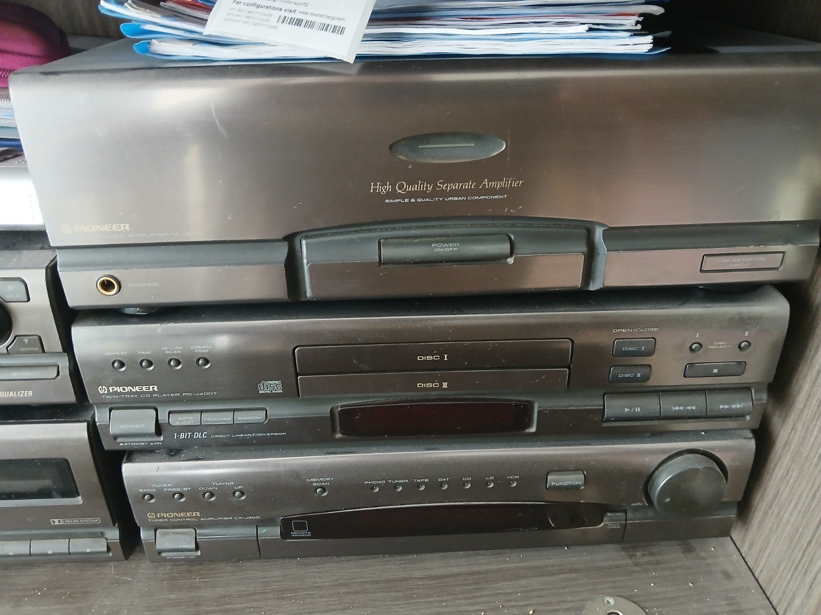 Stereoketen pioneer, Ophalen, Pioneer