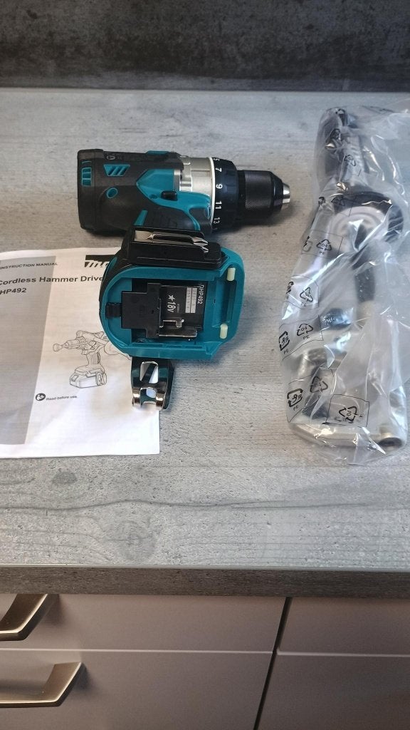 Makita DHP492 Perceuse à percussion/visseuse sans fil 18 V, Enlèvement ou Envoi, Neuf, 600 watts ou plus, Foreuse et Perceuse