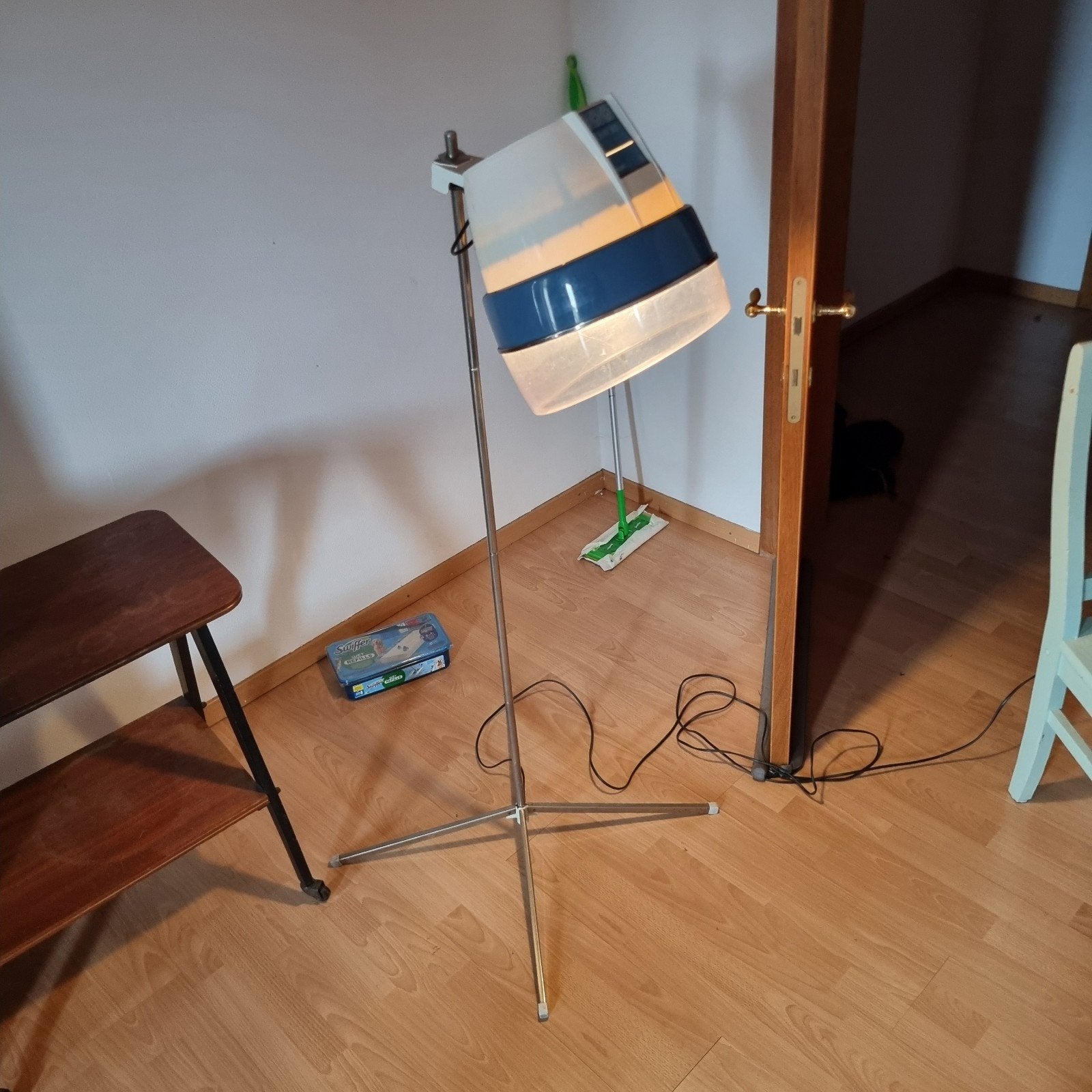 vintage kapper lamp, Ophalen, Kunststof, Zo goed als nieuw, 45 tot 65 cm