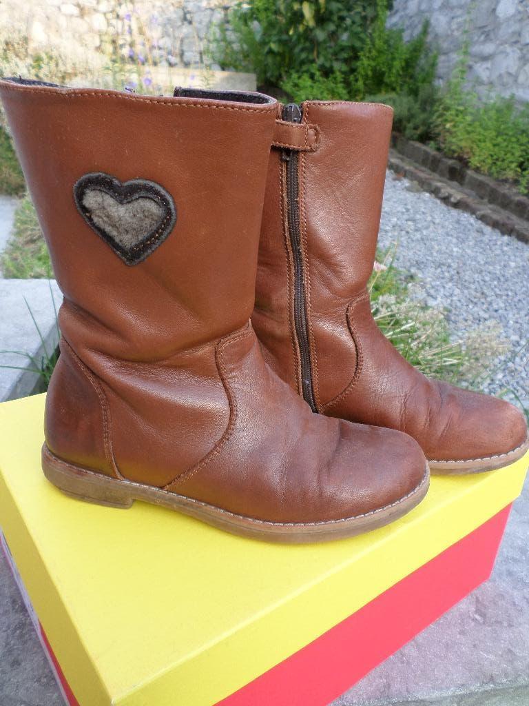 Bottines Cypres cognac 32 cœur, Bottes, Enlèvement ou Envoi, Utilisé, Cypres