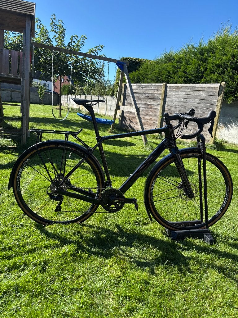 Gravelbike opgebouwd als woon- werkfiets, Enlèvement, Hommes, Frein à disque, VTT rigide