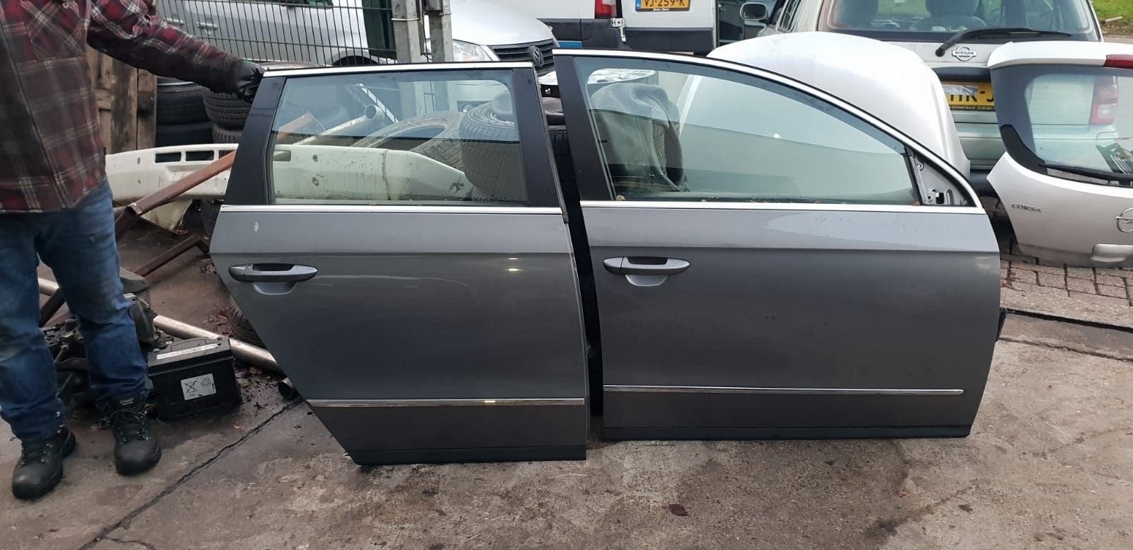 VW PASSAT STATION PORTIEREN RV+RA  BJ 2007 TOT 2009, Auto-onderdelen, Gebruikt, -, Deur, -