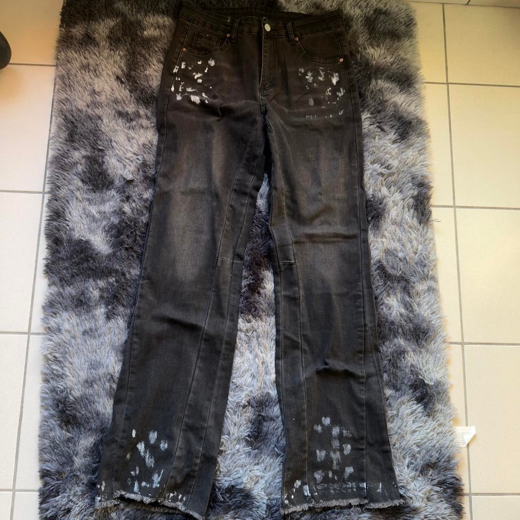Flared jeans, Verzenden, Zo goed als nieuw, Zwart, Overige jeansmaten