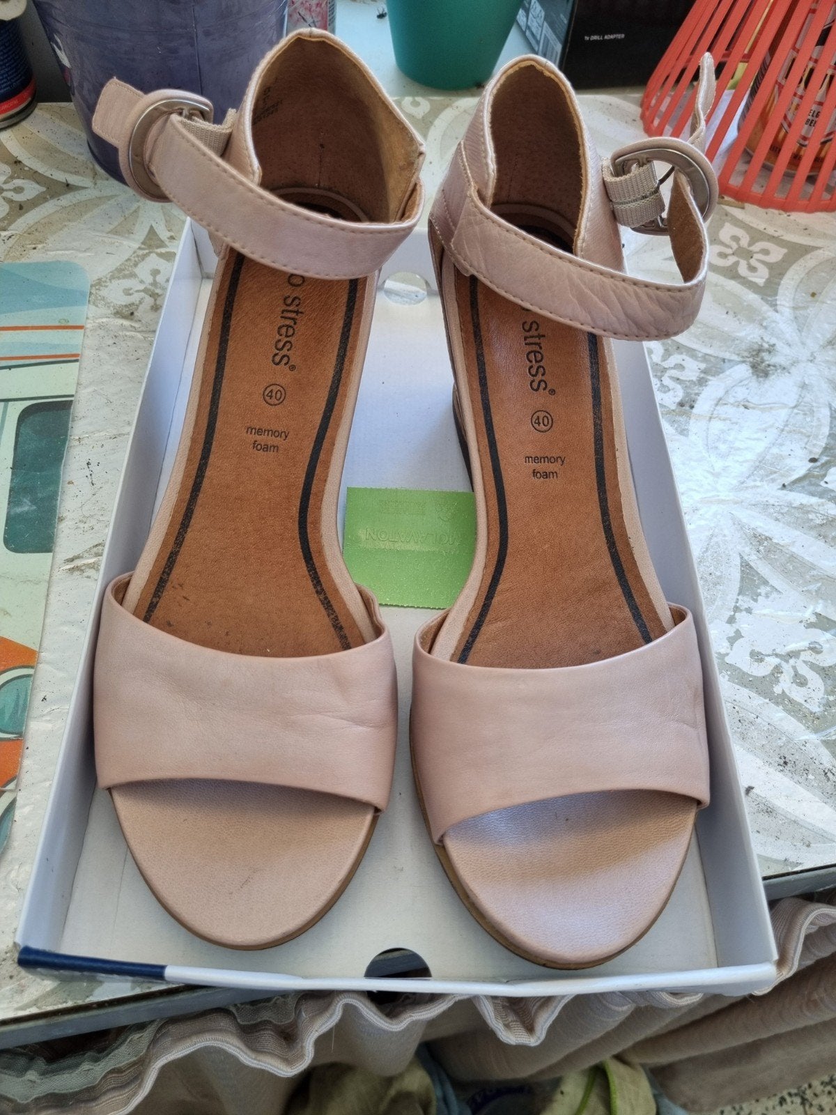 Open zomerschoenen in 40, Roze