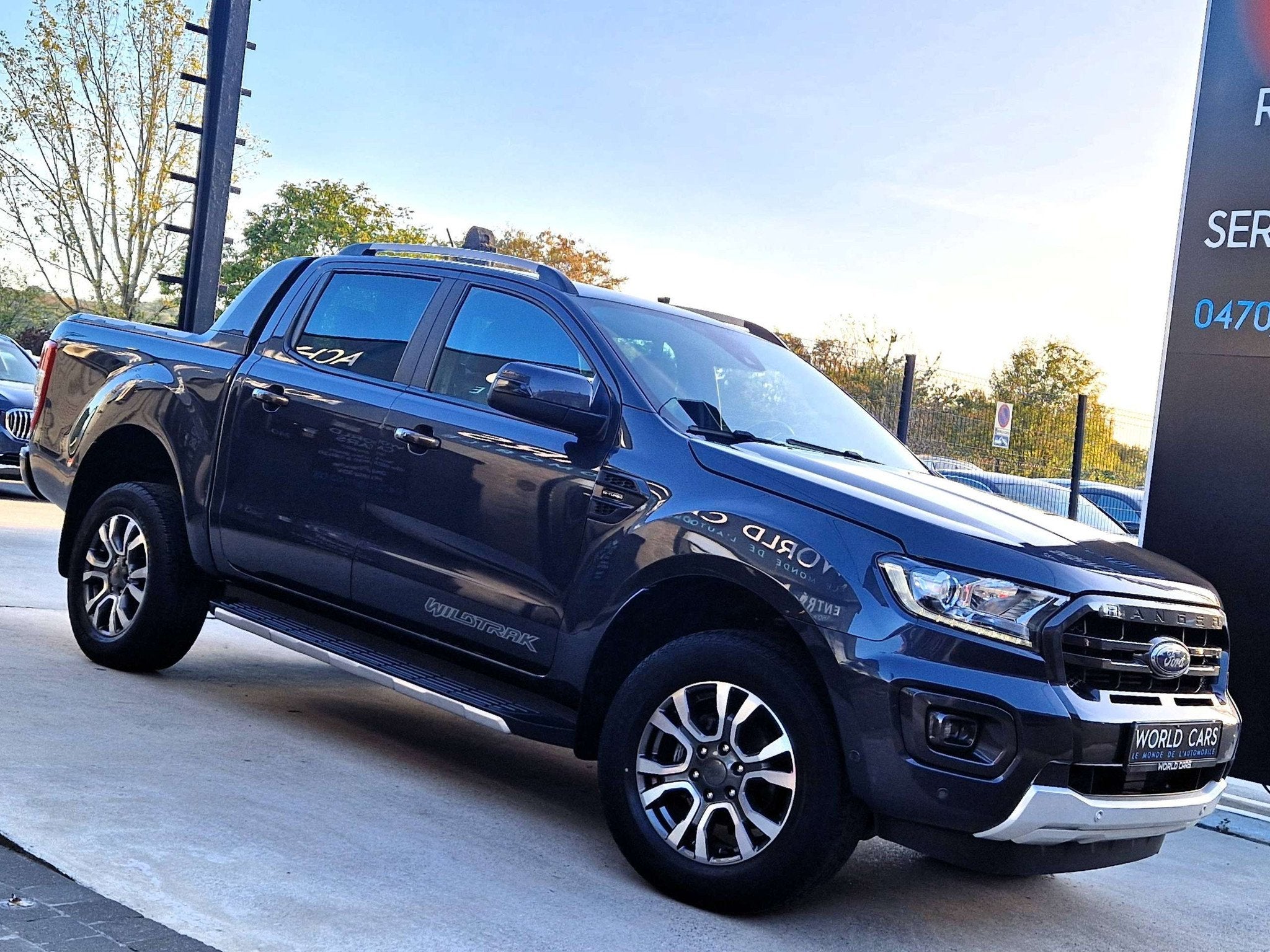 Ford Ranger 2.0 BiT Wildtrak - TVAC/BTWin - BOITE AUTOMATIQU, Autos, Cuir, Argent ou Gris, Achat, Ordinateur de bord