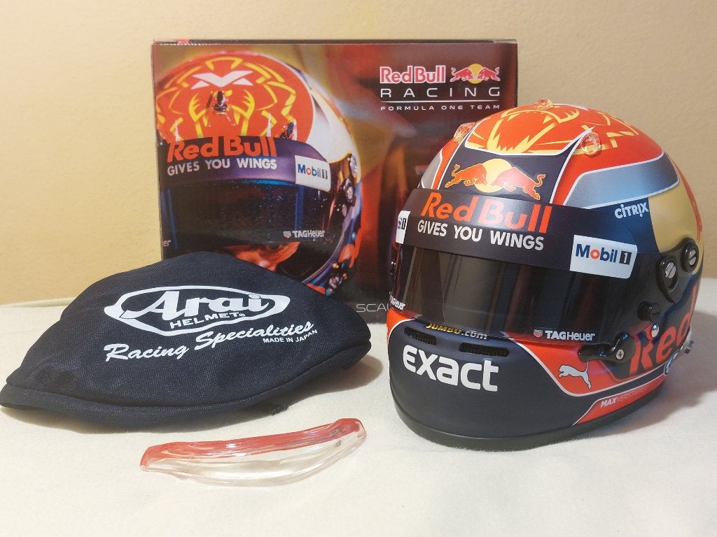 Casque Max Verstappen Red Bull F1 saison 2017 1:2, Envoi, Neuf, ForTwo
