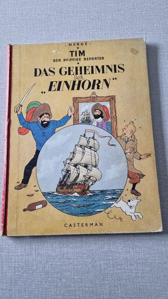 Stripboeken Tintin Das Geheimnis „Einhorn”, Gelezen, Eén stripboek, Ophalen of Verzenden, Herge