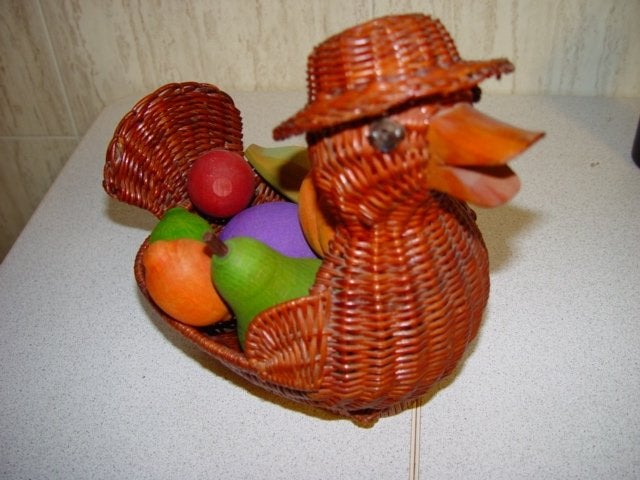 Decoratieve schalen - manden, Gebruikt, Gevlochten, Schaal, Ophalen of Verzenden