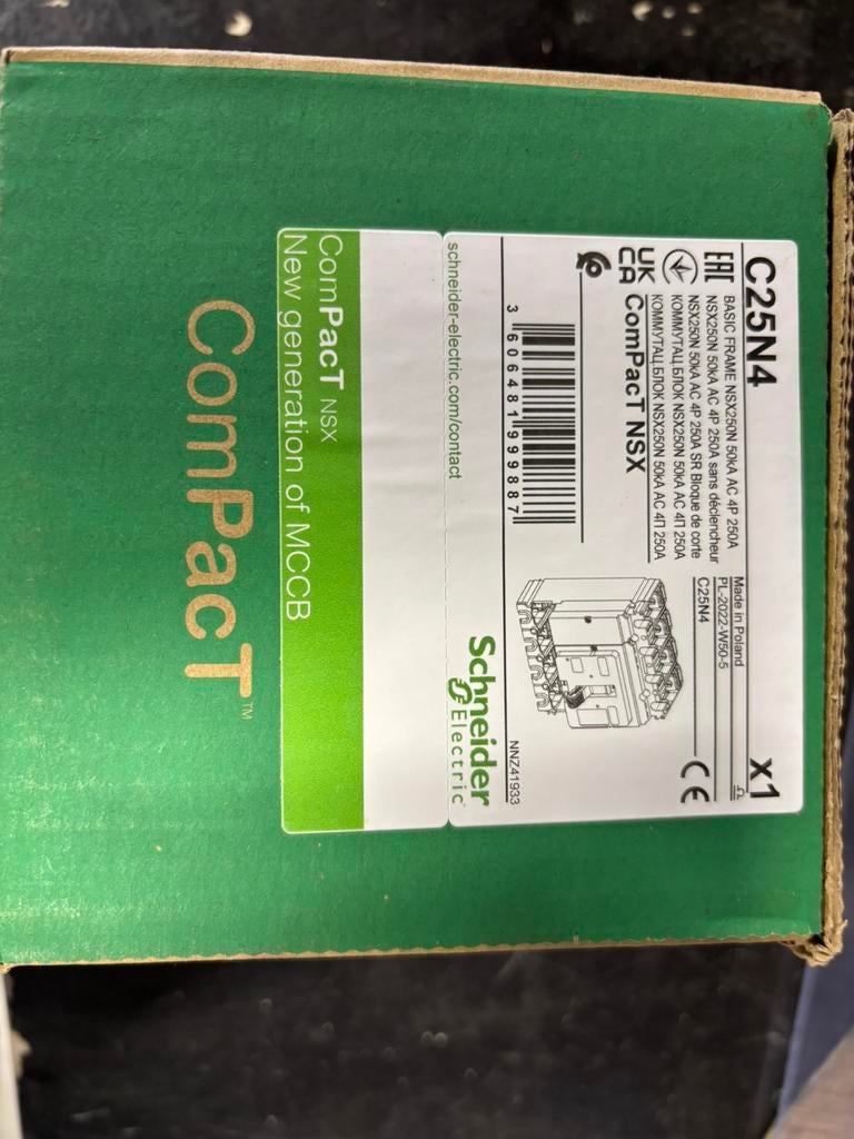 interrupteur Schneider nsx250n 50ka 4p 250A + déclencheur, Enlèvement, Neuf, Interrupteur