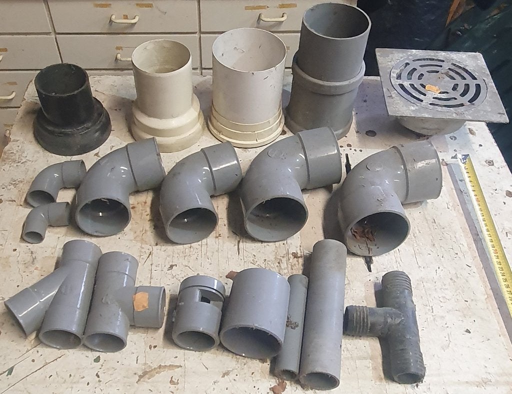 PVC hulpstukken, Doe-het-zelf en Bouw, Ophalen, Nieuw, PVC, Bochten