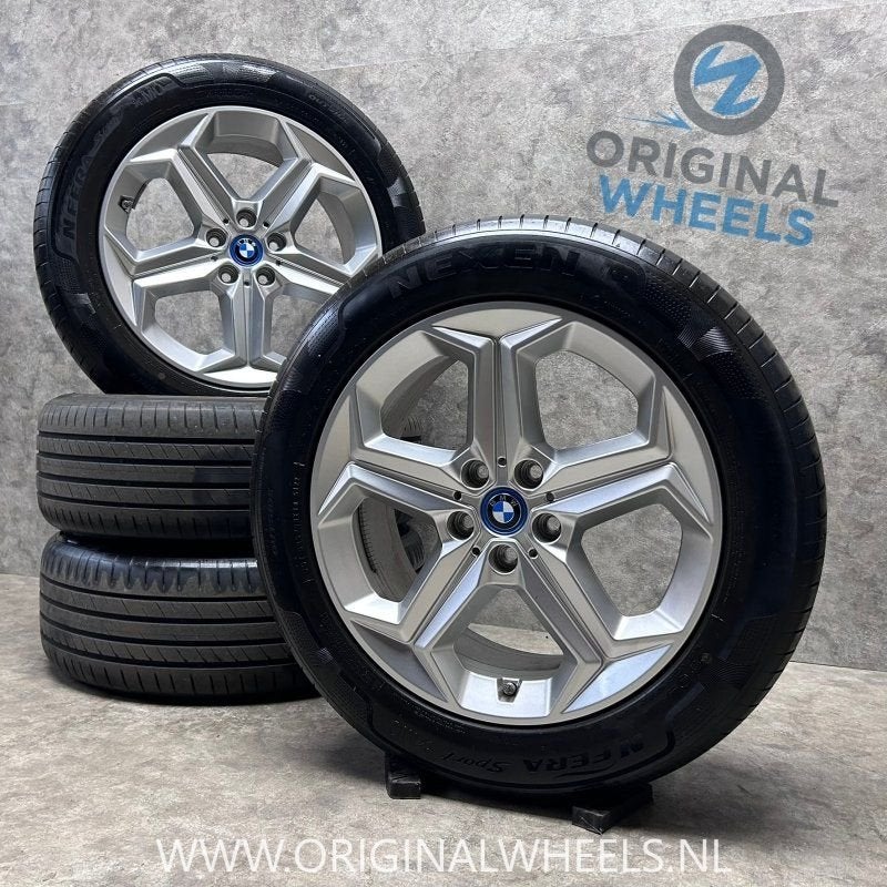 18 inch originele velgen + zomerbanden BMW X1 U11 X2 U10 sty, Autos : Pièces & Accessoires, Pneus et Jantes, Pneus été, -, 18 pouces