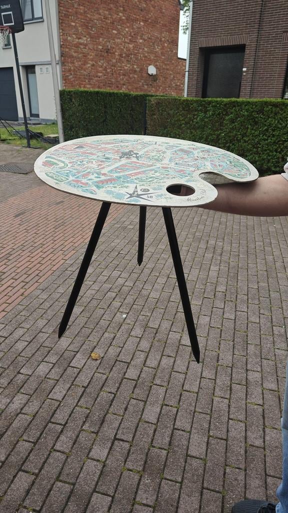 Vintage en zeldzame tafel expo 58, Antiek en Kunst, Ophalen