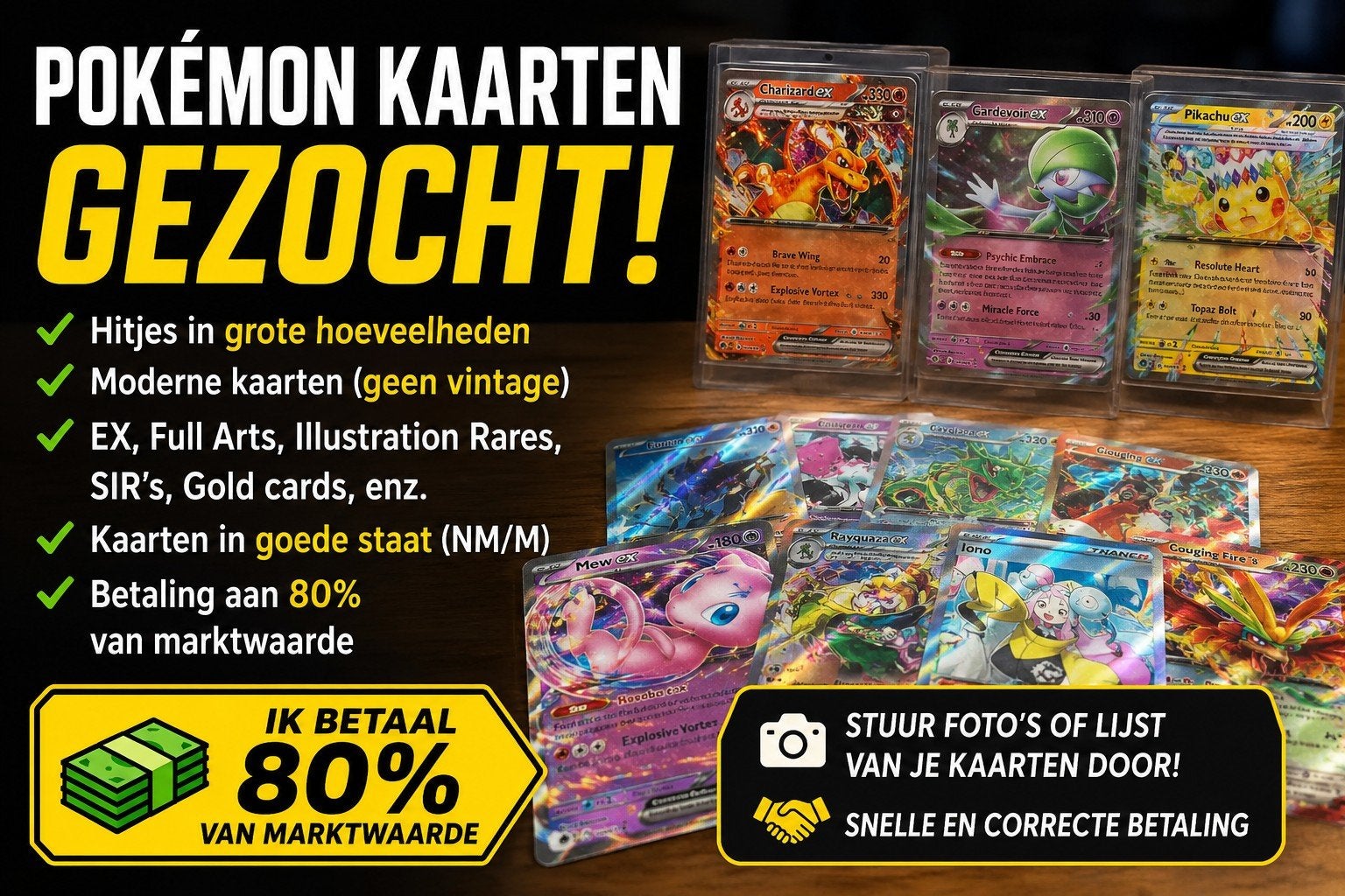 Pokémon kaarten gezocht – Hitjes, Hobby en Vrije tijd, Ophalen, Meerdere kaarten