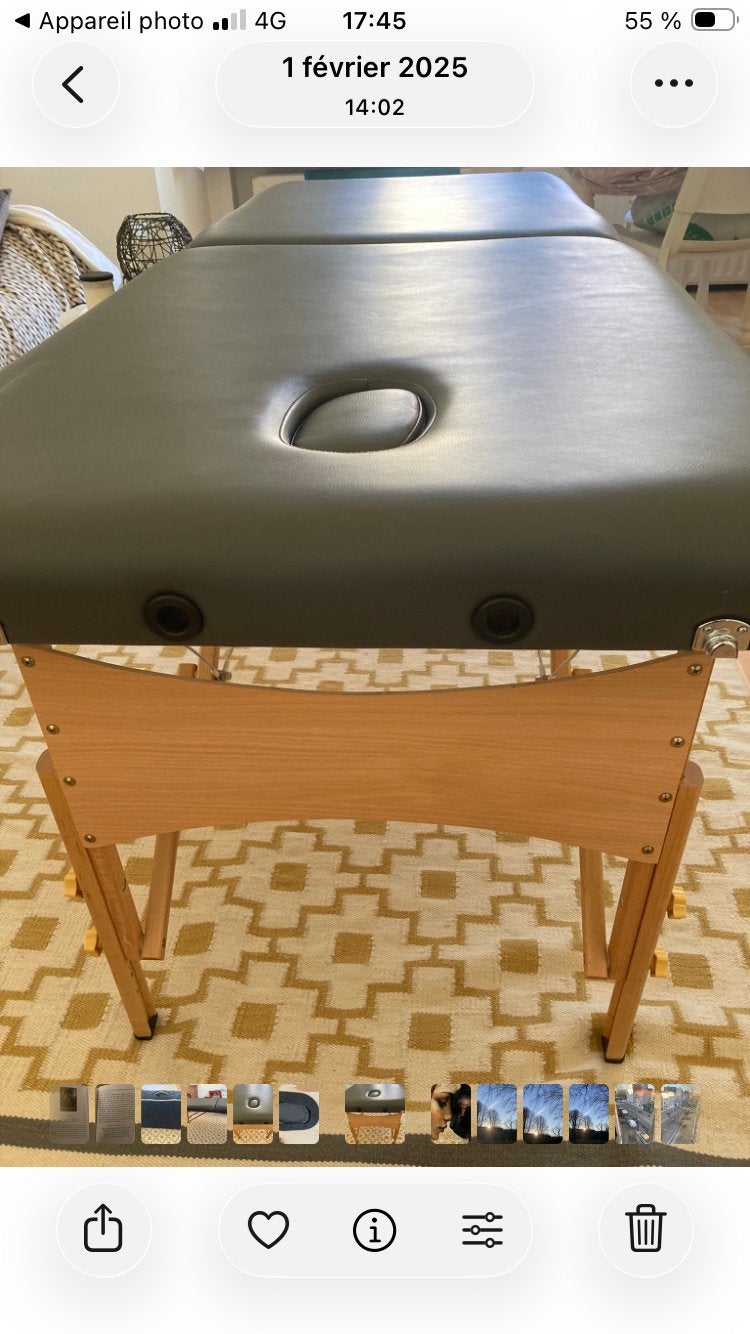 Table de massage pliante complète + Housse et Accessoires, Ophalen, Gebruikt, Massagetafel
