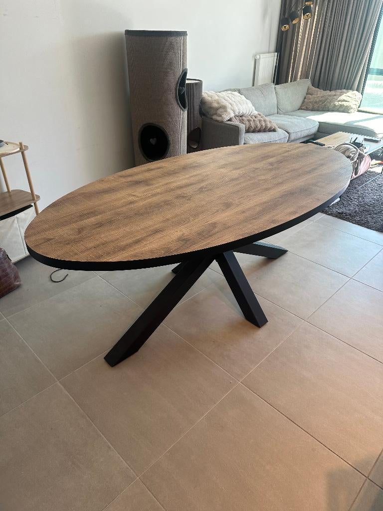 table à manger, Enlèvement, Comme neuf, Cinq personnes ou plus, Ovale