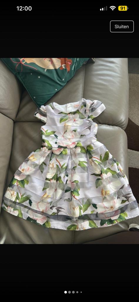 Ted baker kleed, Kinderen en Baby's, Kinderkleding | Maat 104, Ophalen of Verzenden, Zo goed als nieuw