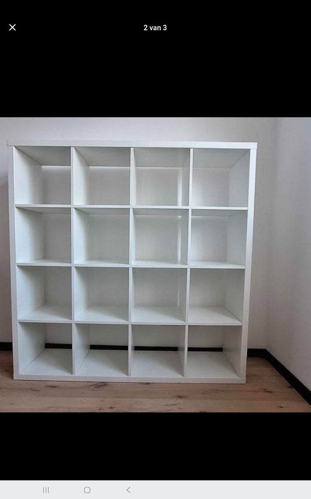 Kallax  kast ikea 16 vakken vandaag ophalen, 25 à 50 cm, Comme neuf, 100 à 150 cm, Enlèvement