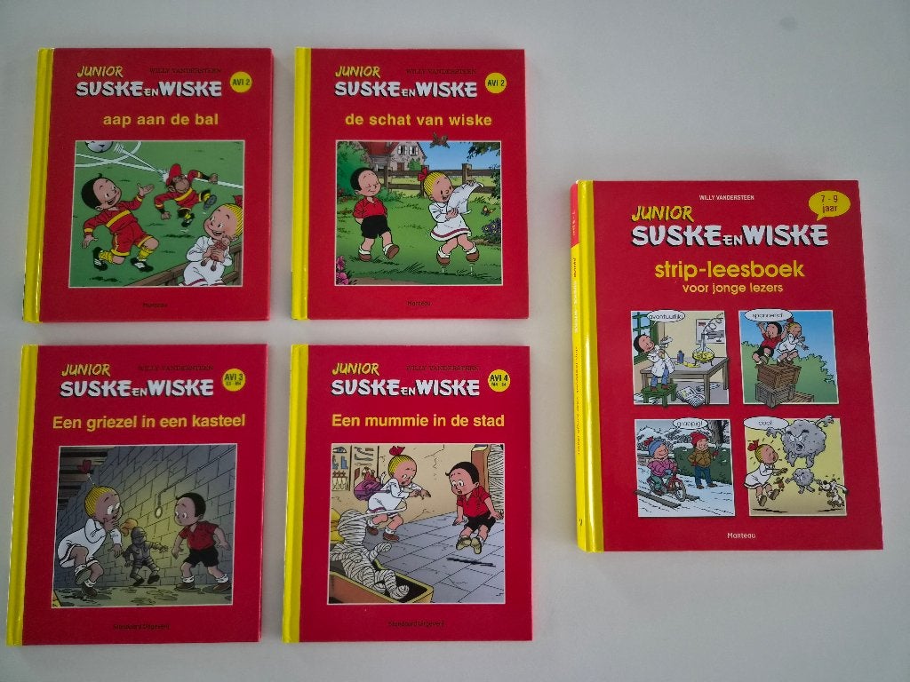 boekjes junior Suske & Wiske AVI M3/E3/M4/E4, Boeken, Meerdere stripboeken, Ophalen, Gelezen, Willy Vandersteen