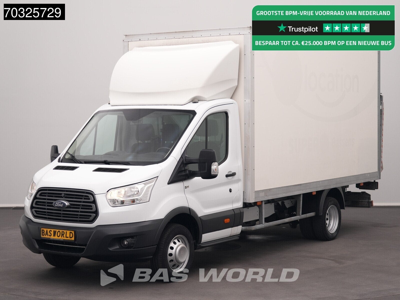 Ford Transit 170pk Laadklep Dubbellucht 170PK Bakwagen Airco, Auto's, Stof, Euro 6, 4 cilinders, Multifunctioneel stuurwiel