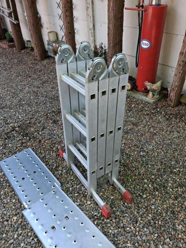 Ladder., Doe-het-zelf en Bouw, Ladders en Trappen, Ophalen, Ladder, Opvouwbaar of Inschuifbaar