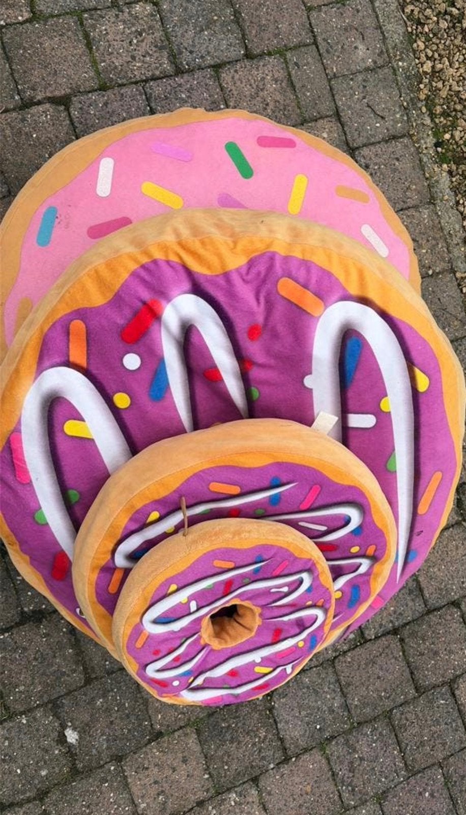 Donuts in verschillende  maten, Ophalen, Gebruikt