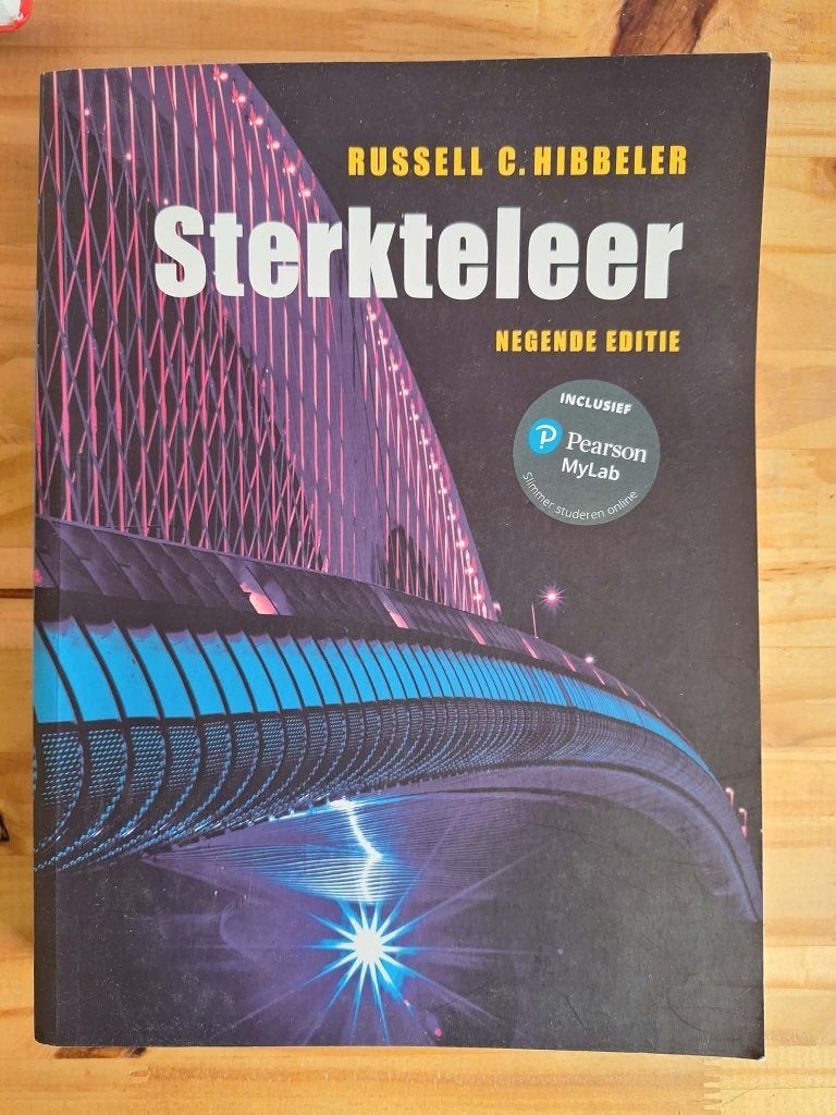 Sterkteleer — Hibbeler 9e editie, Boeken, Ophalen of Verzenden, Zo goed als nieuw, Hoger Onderwijs, Russell C. Hibbeler
