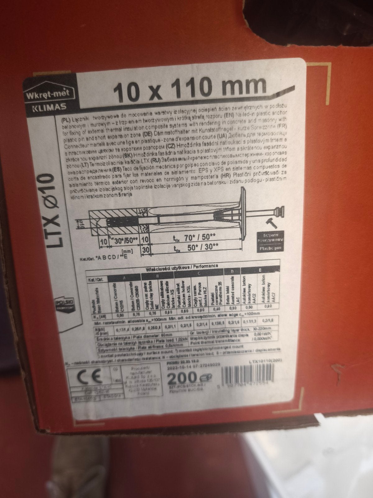 Isolatie plugs 10x110mm, Doe-het-zelf en Bouw, Ophalen, Nieuw