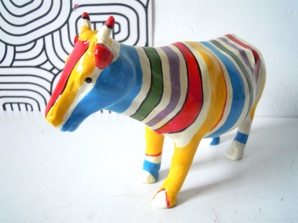 Défilé de vaches, Enlèvement ou Envoi, Objet, 12 cm, Multicolore