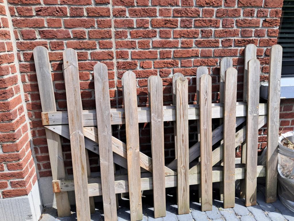Dubbele poort, Tuin en Terras, Ophalen, Hout
