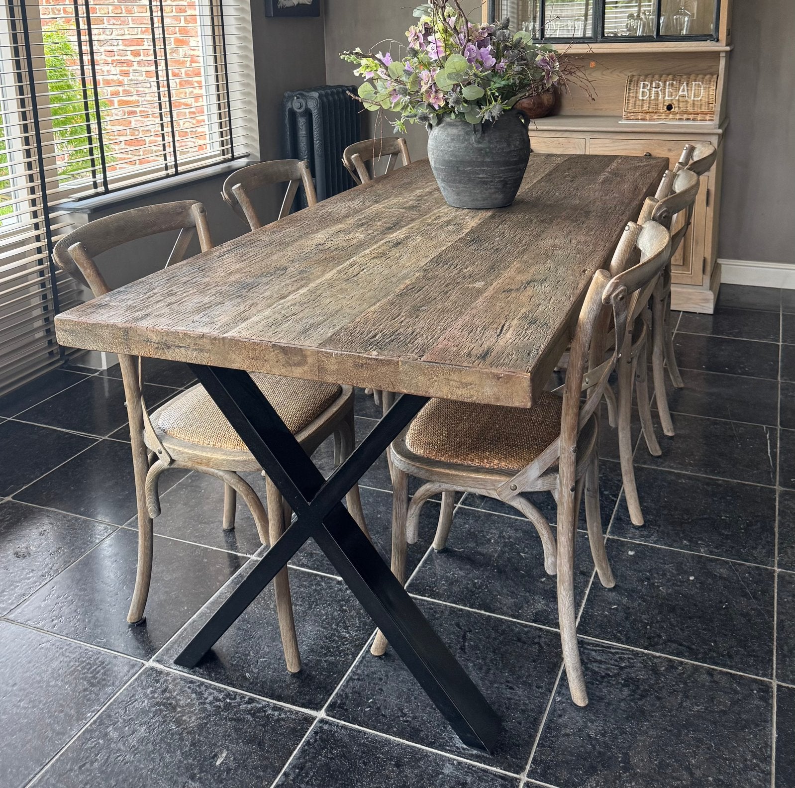 Keukentafel, Huis en Inrichting, Ophalen, 200 cm of meer, 50 tot 100 cm, Vijf personen of meer