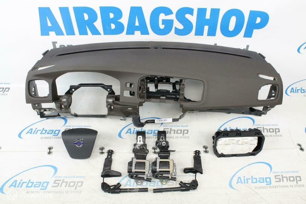 Airbag kit - Tableau de bord brun Volvo V60 S60 (2010-....), Enlèvement ou Envoi, Utilisé