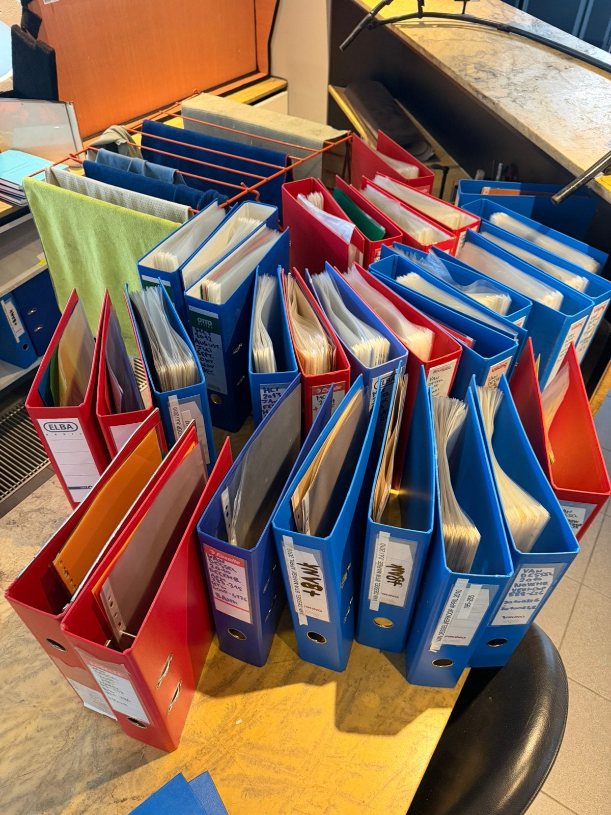 Ringmappen ca 100 stuks, Ophalen, Gebruikt