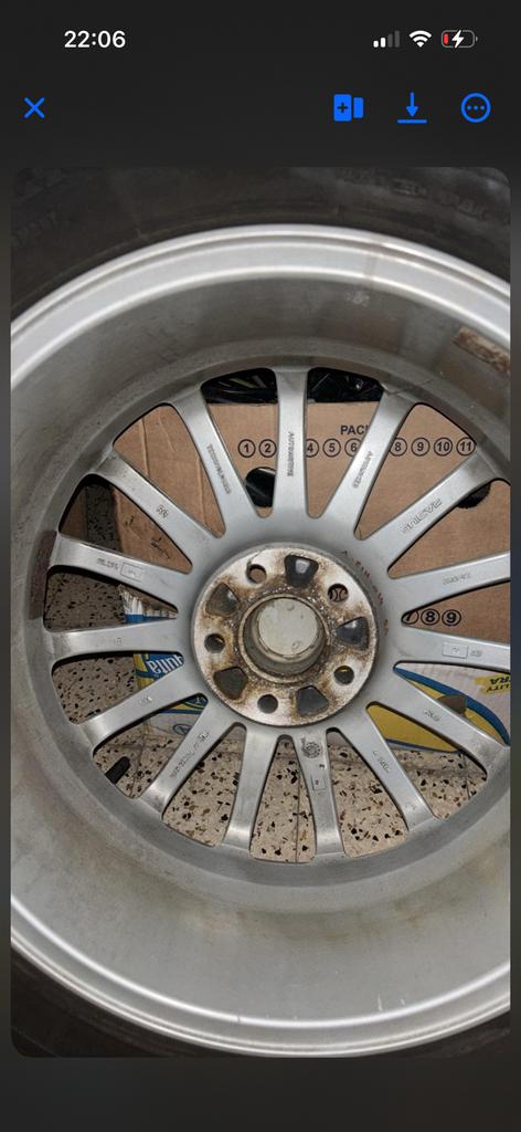 Jantes audi 5x112, Autos : Pièces & Accessoires, Pneus et Jantes, Pneus hiver, 18 pouces, Enlèvement