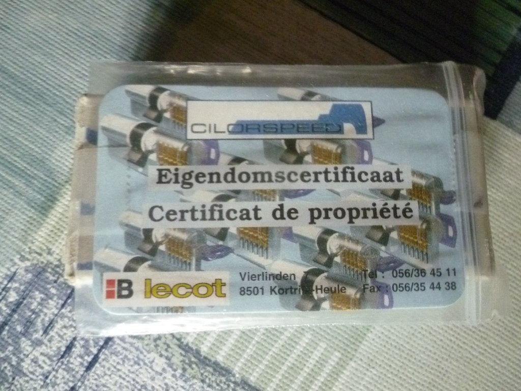 Veiligheidscilinder Tesa Assa Abloy met eigendomscertificaat, Enlèvement, Comme neuf